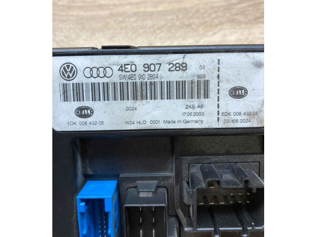 Блок комфорта 4E0907289, 5DK008432 Audi A8 S8 D3 4E