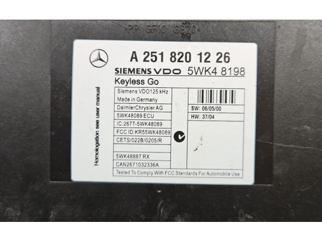 Блок комфорта A2518201226, IMPRK1367909 Mercedes-Benz R W251