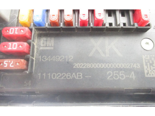 Pojistková skříňka 13449212 Opel Zafira C 2015