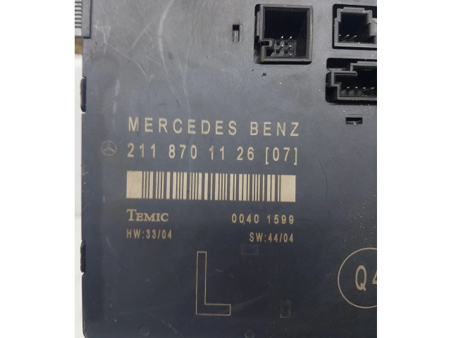 Блок управления дверью 2118701126, 00401599   Mercedes-Benz E W211