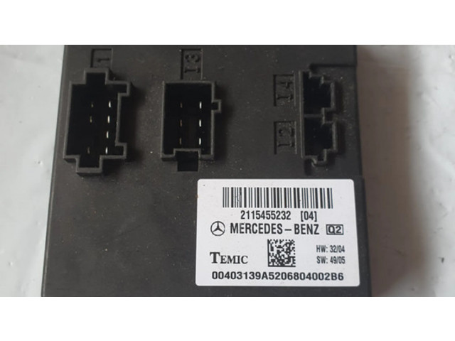 Блок комфорта 2115455232 Mercedes-Benz E W211