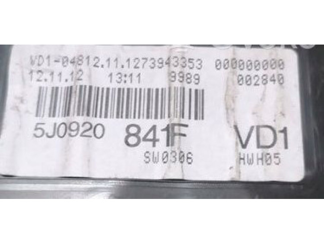 Панель приборов 5J0920841F Skoda Fabia Mk2 (5J)