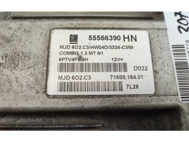 Блок управления двигателя 55566390HN   Opel Combo C