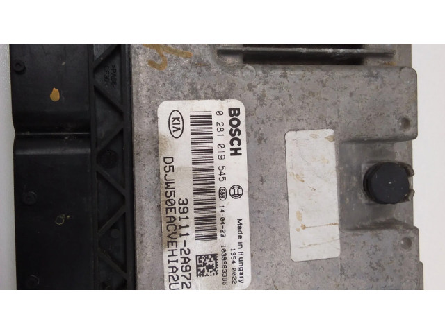 Блок управления двигателя 0281019545, 391112A972   KIA Ceed
