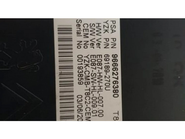 Панель приборов 9666276380, 9666247580 Peugeot 3008 I