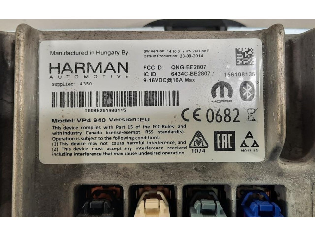 Дисплей 6434C-BE2807, 6434C-BE2807 Alfa Romeo Giulietta