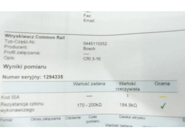 Vstřikovač 0445115052, IMPRK1294335   Audi Q7 4L     