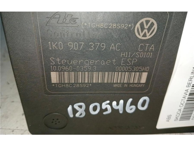 Блок АБС 1K0907379AC, 0140001 Skoda Octavia Mk2 (1Z) 2004 - 2013 года