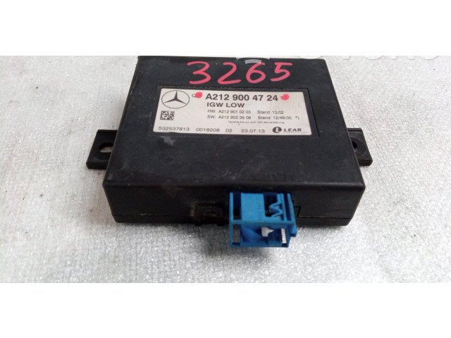 Řídící jednotka A2129004724 Mercedes-Benz E W212 2013