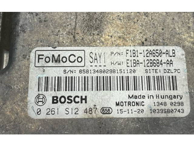 Блок управления двигателя E1BA12B684AA, 0261S12487 Ford B-MAX