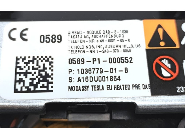 Подушка безопасности водителя 1036779-01-B Tesla Model S