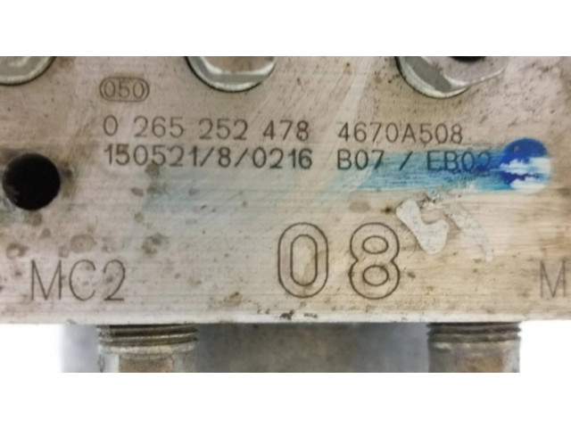 Jednotka ABS 4670A508, 0265252478 Peugeot iOn 2015