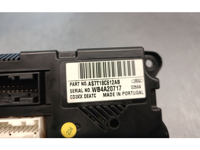 Блок управления климат-контролем AS7T18C612AB, 1689508 Ford S-MAX