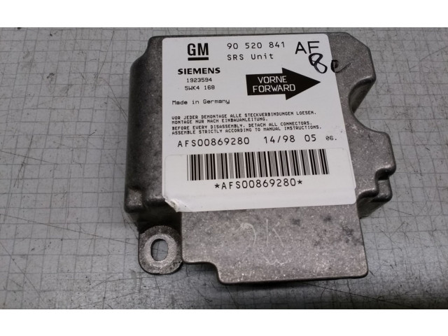 Блок подушек безопасности 90520841AF, 1923594   Opel Astra G