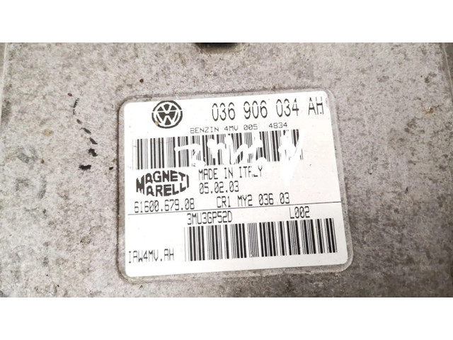 Řídící jednotka 036906034ah, 61600.679.08 Seat Cordoba (6L) 2003