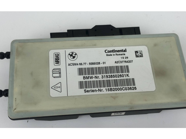 Блок подушек безопасности 9385026, 15B2000C03626   BMW 5 F10 F11