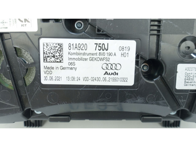 Панель приборов 81A920750J, 81A920750J Audi Q2 -