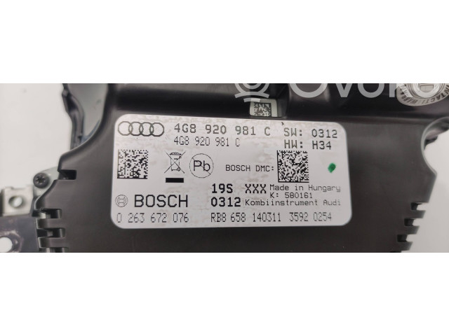 Панель приборов 4G8920981C   Audi A6 C7       