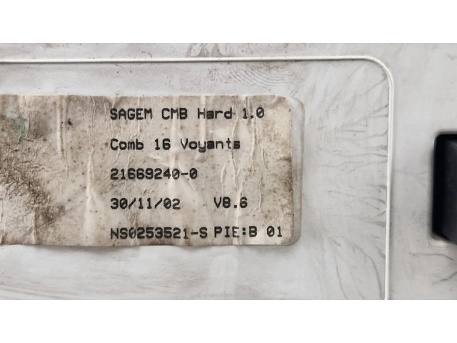 Přístrojová deska Citroen C3 2002 P9645994280B01, 216692400