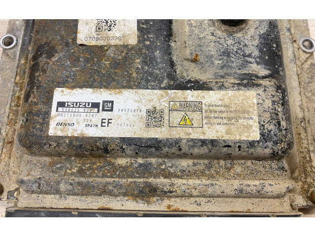 Блок управления двигателем Блок управления 98025828, 8980258287   Opel Meriva A