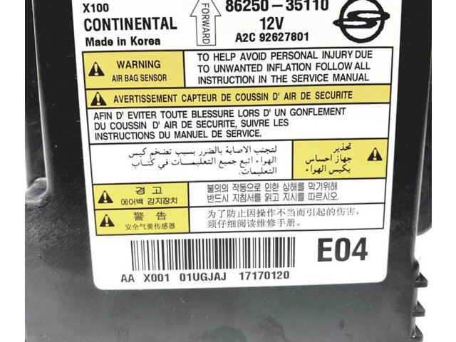 Подушка безопасности водителя 8625035110 SsangYong Tivoli