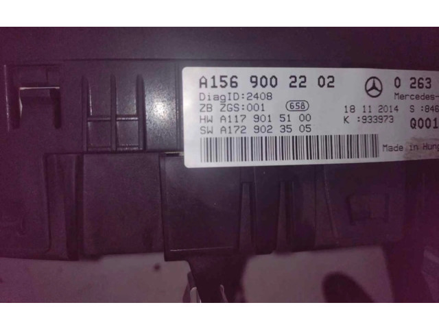 Přístrojová deska Mercedes-Benz GLA W156 2014 A1569002202
