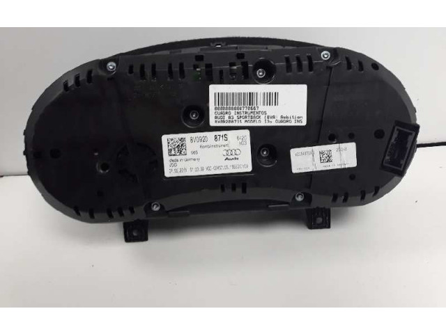 Панель приборов 8V0920871S, A2C94972400   Audi A3 S3 8V       