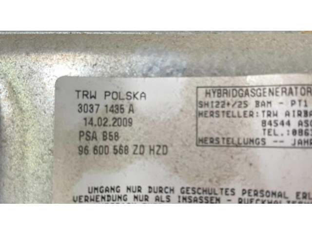 Подушка безопасности для колен 96600568ZD, 14022009   Citroen C4 I