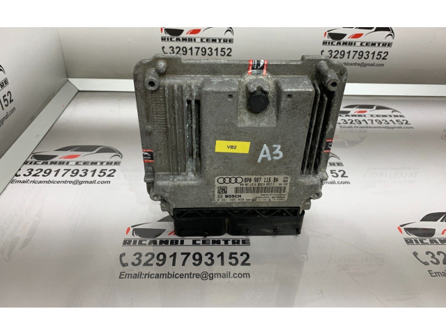 Блок управления двигателем Блок управления 8P0907115BA, 0261S05898   Audi A3 8Y
