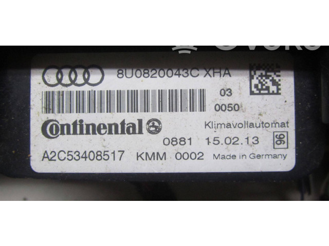 Блок управления климат-контролем 8U0820043C Audi Q3 8U