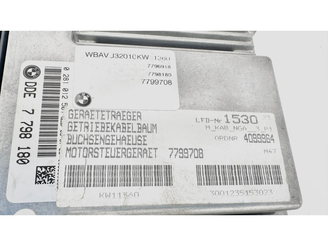 Řídící jednotka 7798180, 0281012501 BMW 3 E90 E91 2012