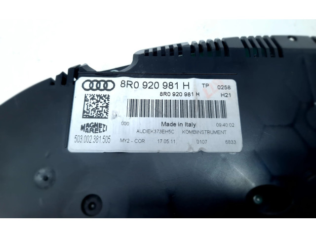 Панель приборов 8R0920981H Audi Q5 SQ5