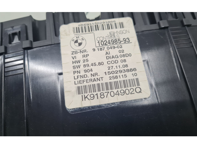 Přístrojová deska BMW 1 E81 E87 2009 9187049, 1024985