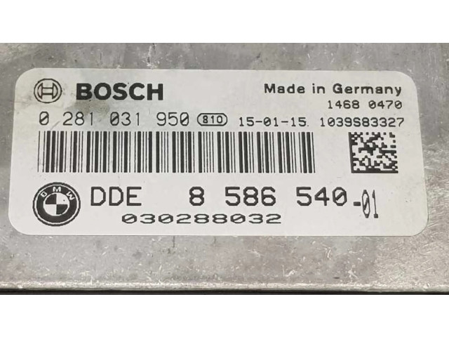 Блок управления двигателя 8586540, 13618586540 BMW X3 G01