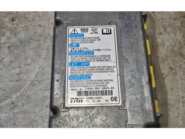Блок подушек безопасности 77960SEFG822M1 Honda Accord