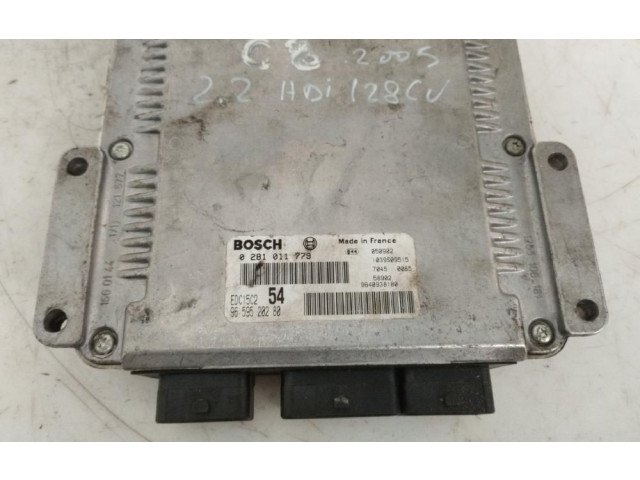 Блок управления двигателя 9659520280 Citroen C8