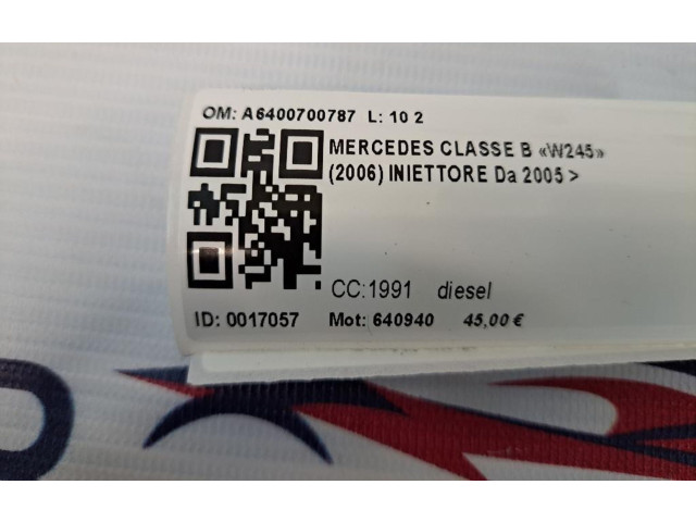 Vstřikovač A6400700787, 640940 Mercedes-Benz B W245