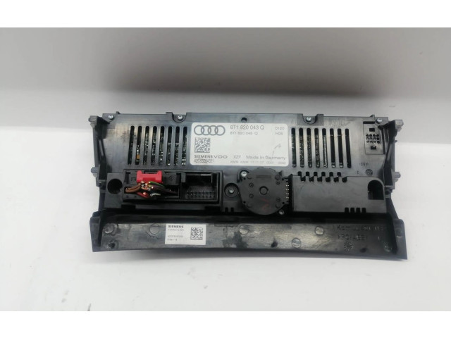 Блок управления климат-контролем 8T1820043AJ, 8T1820043AJ Audi A5 8T 8F