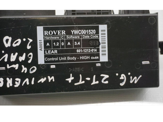 Блок комфорта YWC001520 MG ZT - ZT-T