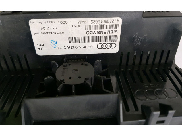 Блок управления климат-контролем 8P0820043AE5PR, N0-4838G Audi A3 S3 A3 Sportback 8P