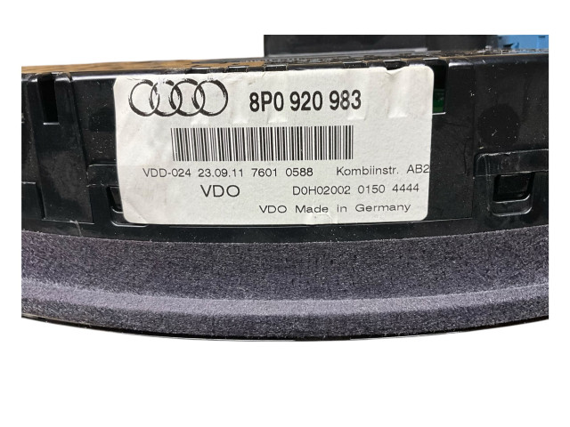Спидометр (приборный щиток) 8P0920983, 81071521 Audi A3 S3 A3 Sportback 8P