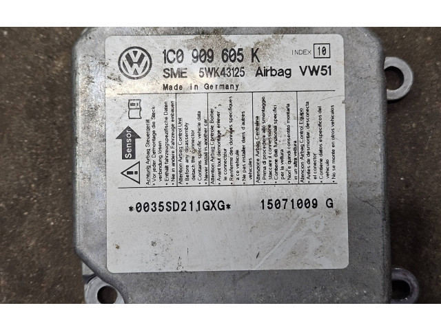 Блок подушек безопасности 1C0909605K, 15071009G   Skoda Fabia Mk2 (5J)