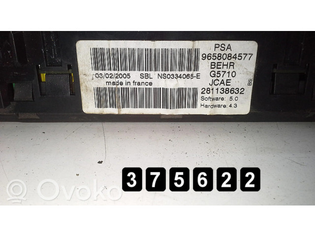 Блок управления климат-контролем 9658084577   Citroen C4 I