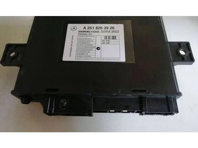 Блок комфорта A2518203926 Mercedes-Benz R W251