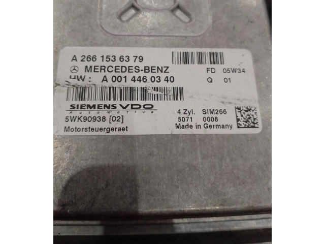 Блок управления двигателем Блок управления A2661536379 Mercedes-Benz A W169