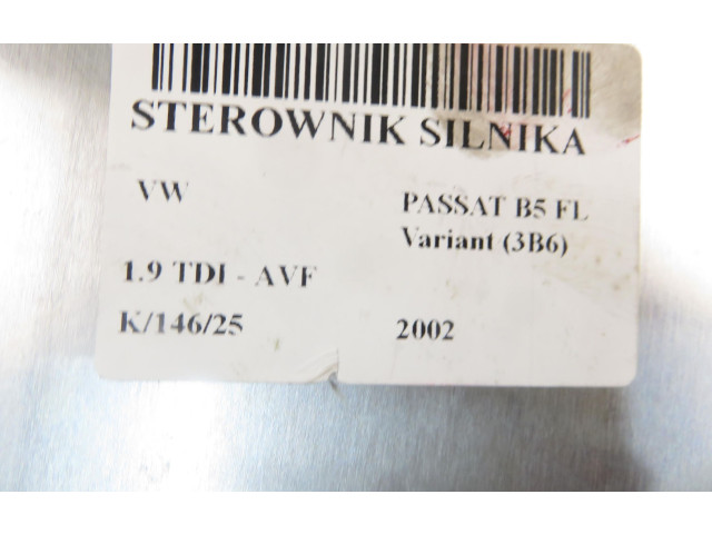 Řídící jednotka 0281010941, 038906019GQ Volkswagen PASSAT B5.5 2002