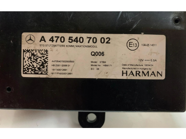 Блок управления A4705407002   Mercedes-Benz W470