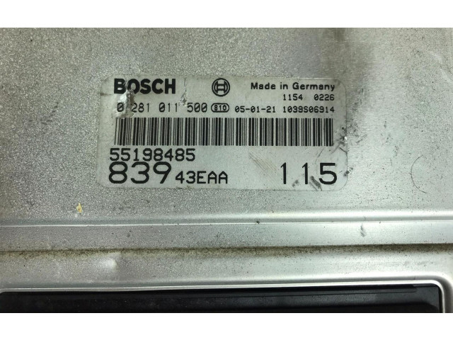 Řídící jednotka 55198485, 0281011500   Lancia Lybra 