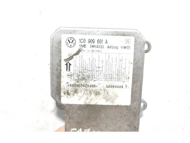 Блок подушек безопасности 1C0909601A, 5WK43123 Skoda Fabia Mk1 (6Y)