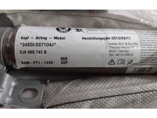 Боковая подушка безопасности 5J6880742B, 23000013   Skoda Fabia Mk2 (5J)